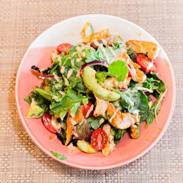 Chicken Tikka & Avocado Salad.